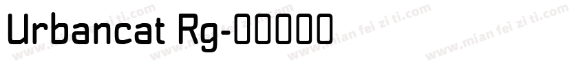 Urbancat Rg字体转换